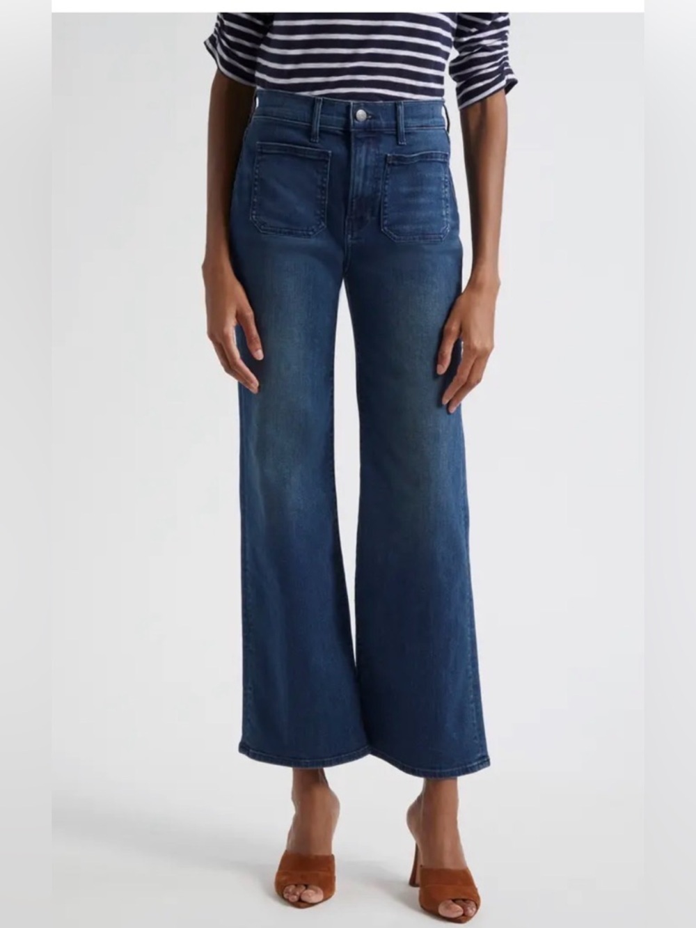 Veronica Beard Crosbie Loafer High rise wide leg Jeans size 29